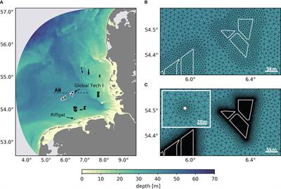 The large-scale impact of anthropogenic mixing by offshore wind turbine foundations in the shallow North Sea